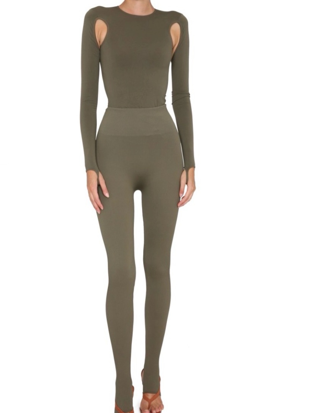 Women's body suit with cut outs by andreadamo italy